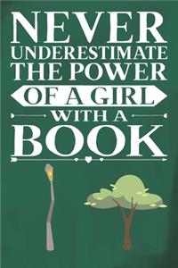 Never Underestimate The Power Of A Girl With A Book