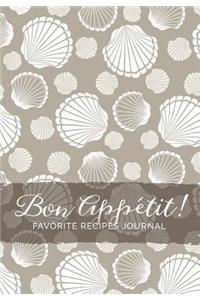 Bon Appétit! Favorite Recipes Journal