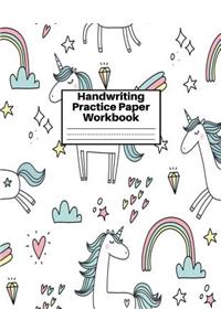 Handwriting Practice Paper Workbook