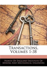 Transactions, Volumes 1-38