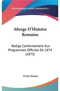 Abrege d'Histoire Romaine