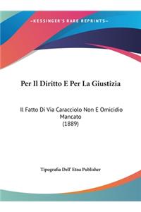 Per Il Diritto E Per La Giustizia