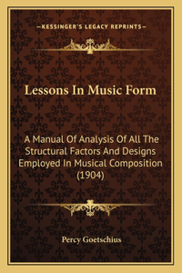 Lessons In Music Form
