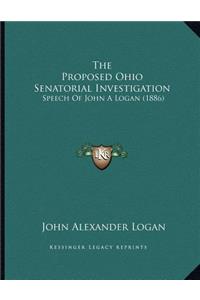 The Proposed Ohio Senatorial Investigation