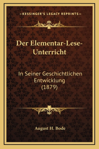 Der Elementar-Lese-Unterricht