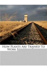 How Plants Are Trained to Work for Man