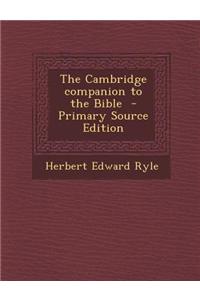 The Cambridge Companion to the Bible