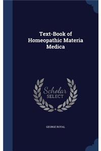 Text-Book of Homeopathic Materia Medica