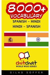 8000+ Spanish - Hindi Hindi - Spanish Vocabulary