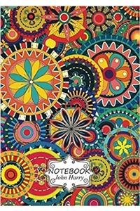 Notebook Journal: Dot-grid, Graph, Lined, Blank No Lined Art Wallpaper.10 Pocket Notebook Journal Diary (Blank Notebook Journal)