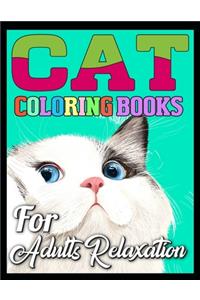 cat coloring books for adults relaxation