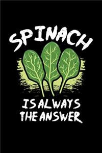 Spinat Notizbuch Spinach Is Always The Answer