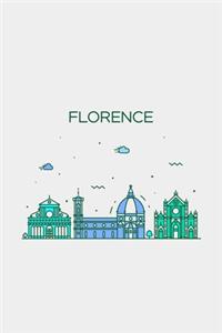 Florence Minimalist Travel Notebook [Lined] [6x9] [110 pages]
