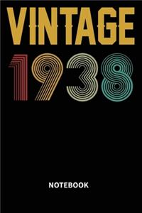 Vintage 1938 Notebook
