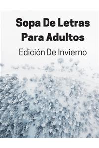 Sopa De Letras Para Adultos Edición De Invierno