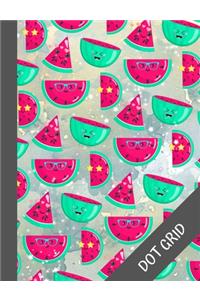 Watermelon: Cute Dot Grid Composition Notebook, Dotted Paper Journal, Graphing Pad, Trendy Planner for, Perfect Design Book for Kids, Teens and Students, Colorf