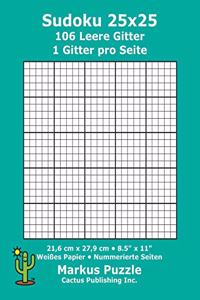 Sudoku 25x25 - 106 leere Gitter