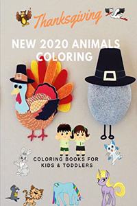 Thanksgiving Animals Coloring Coloring Books for Kids & Toddlers