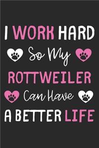 I Work Hard So My Rottweiler Can Have A Better Life