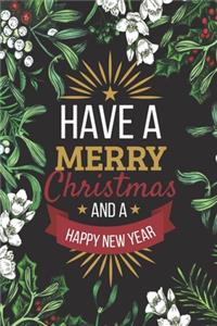 Christmas & Holiday Notebook - Blank Lined Journal Notebook for Writing Notes