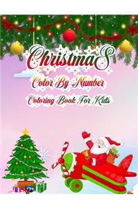 Christmas Color By Number Coloring Book For Kids