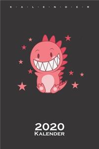 Roter Dinosaurier Kalender 2020