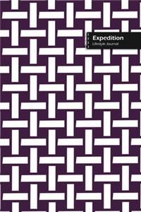Expedition Lifestyle Journal, Wide Ruled Write-in Dotted Lines, (A5) 6 x 9 Inch, Notebook, 288 pages (Purple)