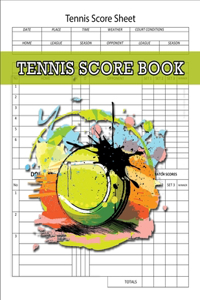 Tennis Score Book, Tennis Score Sheet