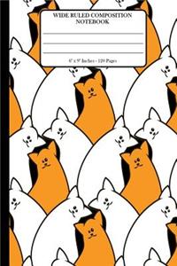 Wide Ruled Composition Notebook 6