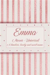 Emma, Means - Universal, a Timeless, Lovely and Sweet Name.