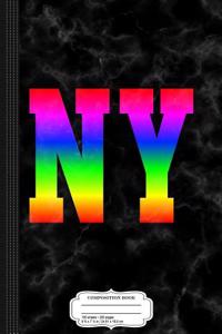 New York NY Gay Pride Rainbow Composition Notebook