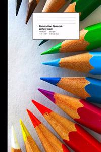 Composition Notebook Wide Ruled 7.44 X 9.69 Inches 100 Sheets / 200 Pages