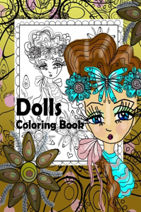 Dolls Coloring Book