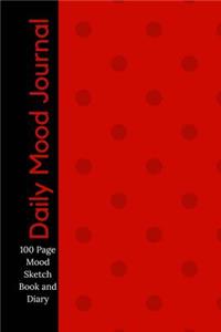 Daily Mood Journal - 100 Page Mood Sketch Book and Diary