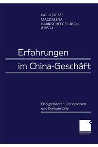 Erfahrungen Im China-Geschäft