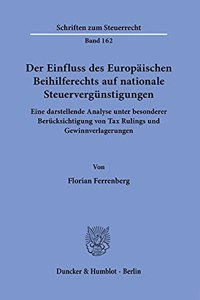 Der Einfluss Des Europaischen Beihilferechts Auf Nationale Steuervergunstigungen