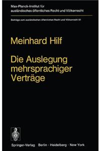 Die Auslegung mehrsprachiger Vertrage