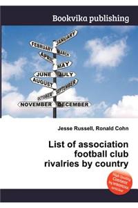 List of Association Football Club Rivalries by Country