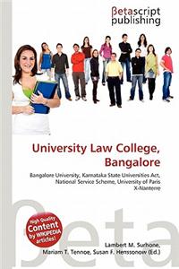 University Law College, Bangalore