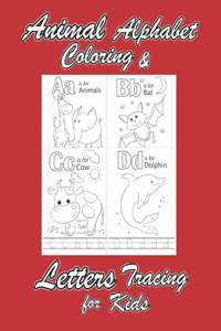 Animal Alphabet Coloring & Letters Tracing for Kids