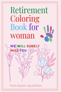 Retirement Coloring Book for woman