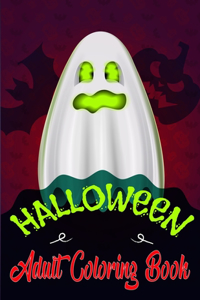 Halloween adult coloring book