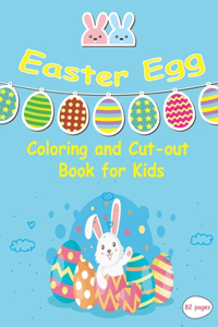 Easter Egg Coloring and Cut-out Book for Kids