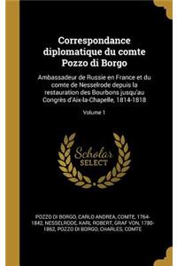 Correspondance diplomatique du comte Pozzo di Borgo