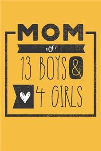 MOM of 13 BOYS & 4 GIRLS