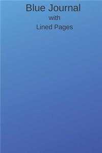 Blue Journal with Lined Pages