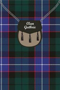 Clan Guthrie Tartan Journal/Notebook