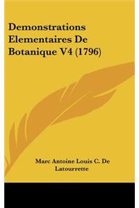 Demonstrations Elementaires de Botanique V4 (1796)