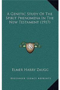 A Genetic Study Of The Spirit Phenomena In The New Testament (1917)