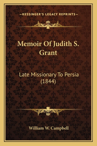 Memoir Of Judith S. Grant